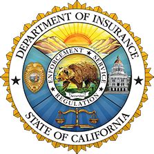 Ca department of insurance - Under the California Vehicle Code all of the following are acceptable to satisfy the Financial Responsibility requirement EXCEPT 1. a DMV-issued self-insurance certificate. 2. a motor vehicle liability insurance coverage. 3. a cash deposit of $35,000 with the Department of Motor Vehicles. 4.